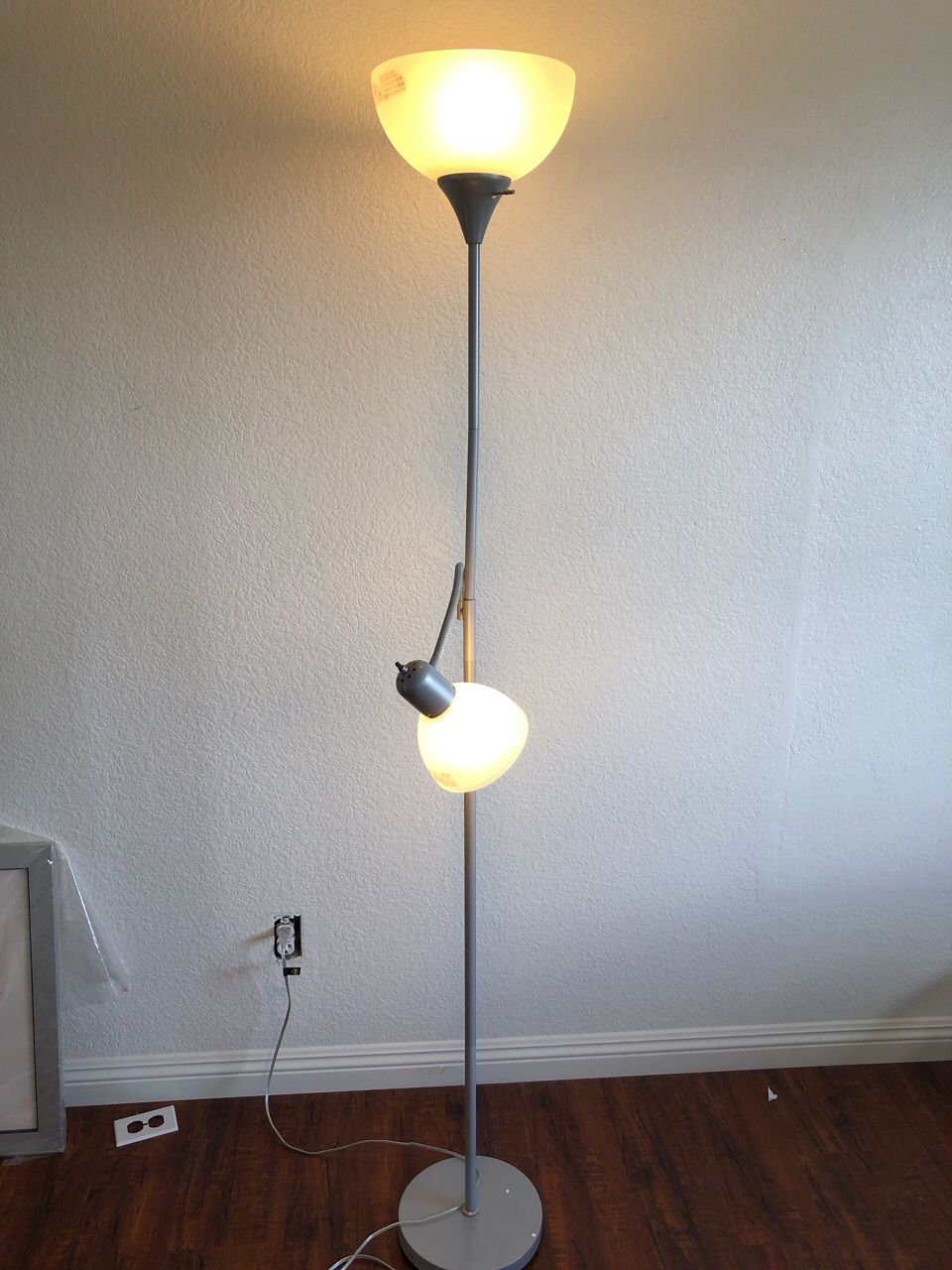 2 light floor lamp