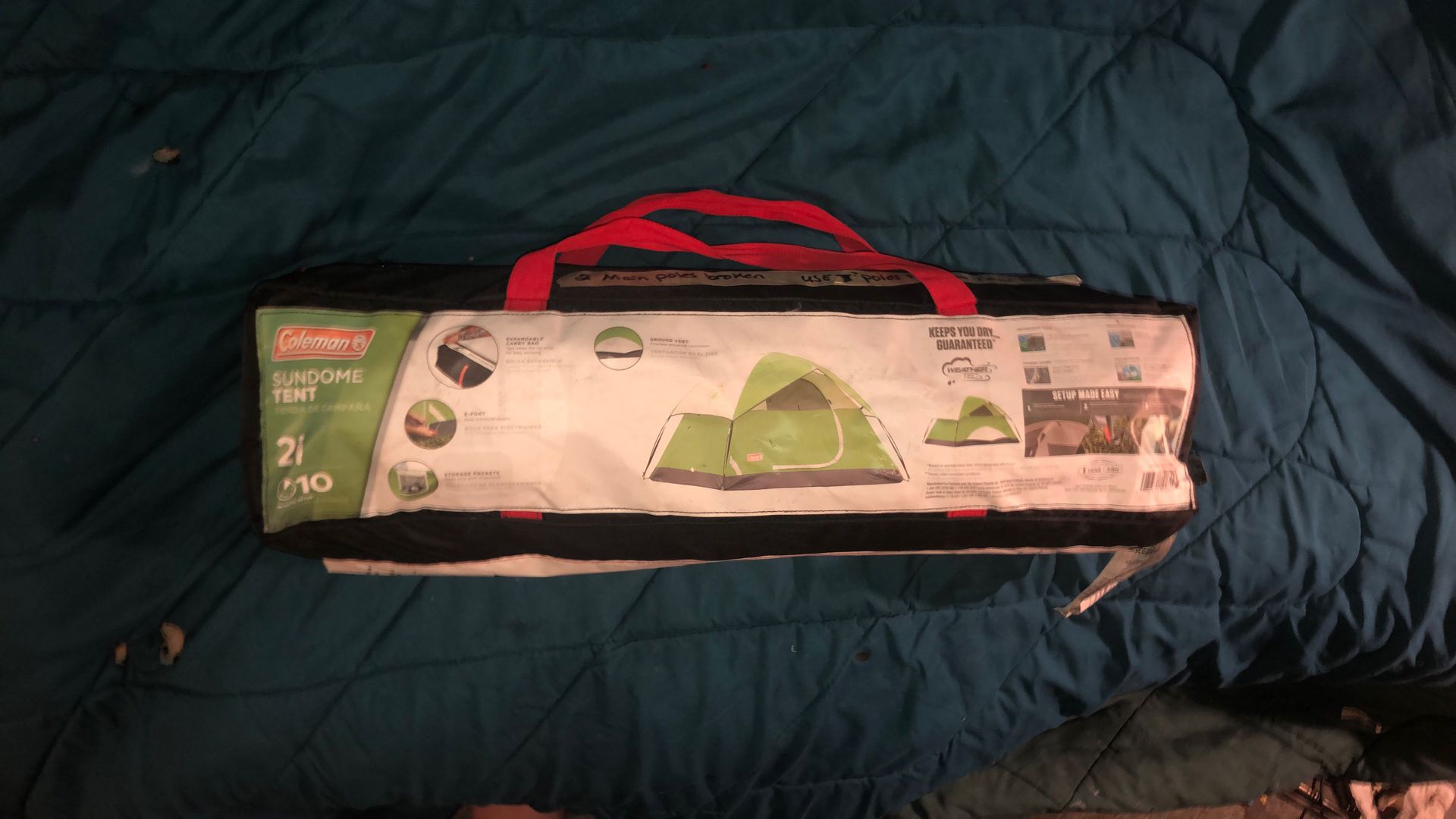 Coleman Sundome 2 Person Tent Excellent Condition 25$