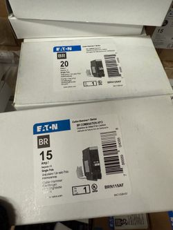 Eaton BR 15Amp Single-Pole CAFCI Combination Arc Fault Breaker