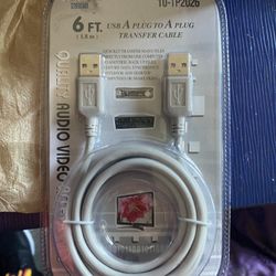 6 ft usb A Plug To A Plug Transfer Cable