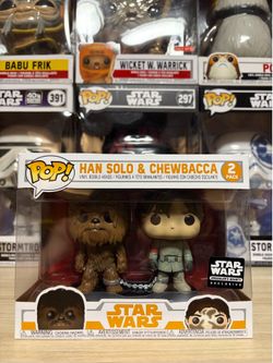 Funko Pop! Vinyl: Han Solo & Chewbacca 2 Pack - Smuggler’s Bounty Exclusive