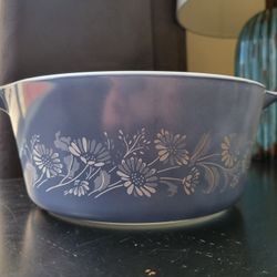 Vintage Pyrex Colonial Mist Blue Casserole Dish 475