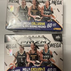 2025 Panini Prizm WNBA Mega Box Sealed – Caitlin Clark / Paige Bueckers – 2 Available