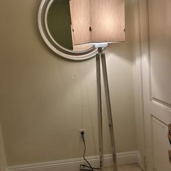 IKEA Floor lamp, nickel plated/white, Pick Up Temple City