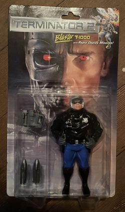 Terminator 2 Blaster T1000 Action Figure 6" Missiles Kenner Vintage 1992 MOC