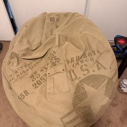 CordaRoy’s Queen Convertible Bean Bag Chair (Turns Into Bed) – Cargo Military Style 