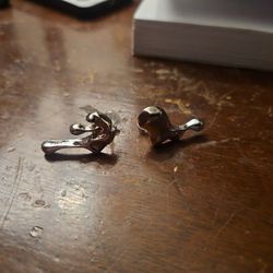 The Obskurian Silverslag Earings Brand New 
