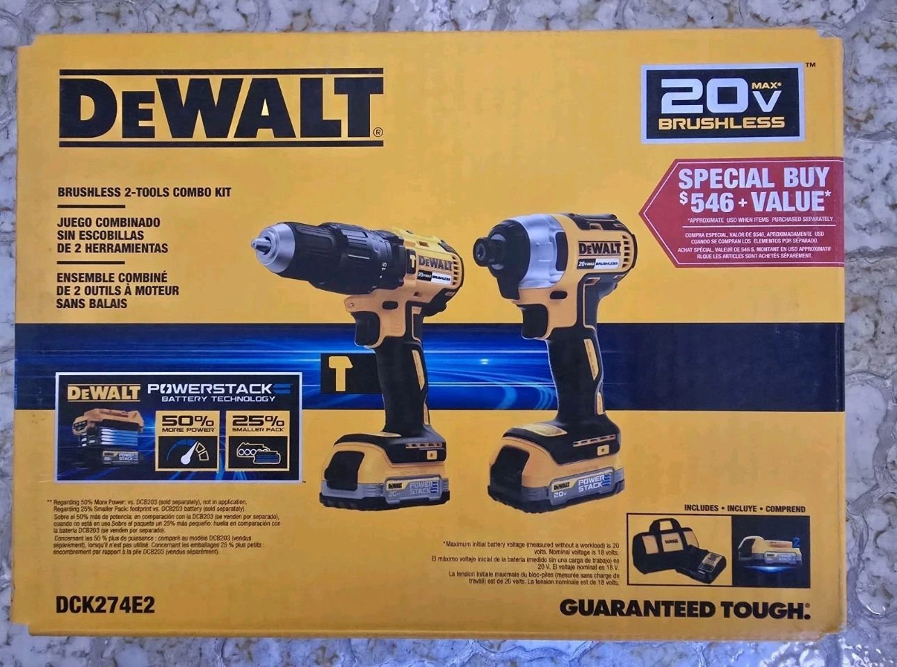 Dewalt 2-Tool Combo Kit Power stack