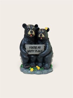 Bear Couple Figurine You're My Happy Place