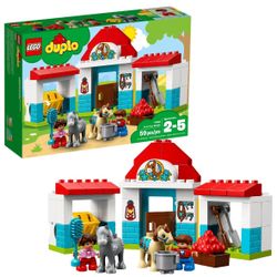 LEGO DUPLO Town Farm Pony Stable (59 Pieces)