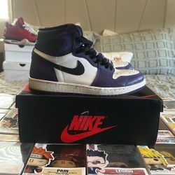 Jordon 1s Court Purple 9 1/2