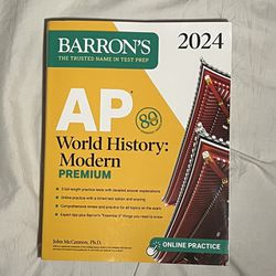 Baron’s 2024 AP World History: Modern Premium Exam Review Book