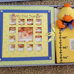 My First Year Baby Album With Growth Chart Unisex