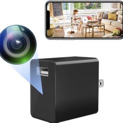 Small Wireless Camera with USB Charger - Full HD 1080P - Mini Security Cam for Indoor Use - Cloud Storage