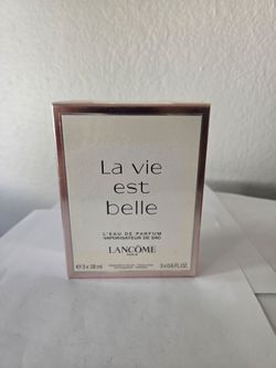 LANCOME LA VIE EST BELLE L'EAU DE PARFUM TRAVEL ATOMIZER CASE W/3 VIALS, NEW SEALED BOX