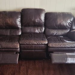 ASHLY COUCHES REAL LEATHER