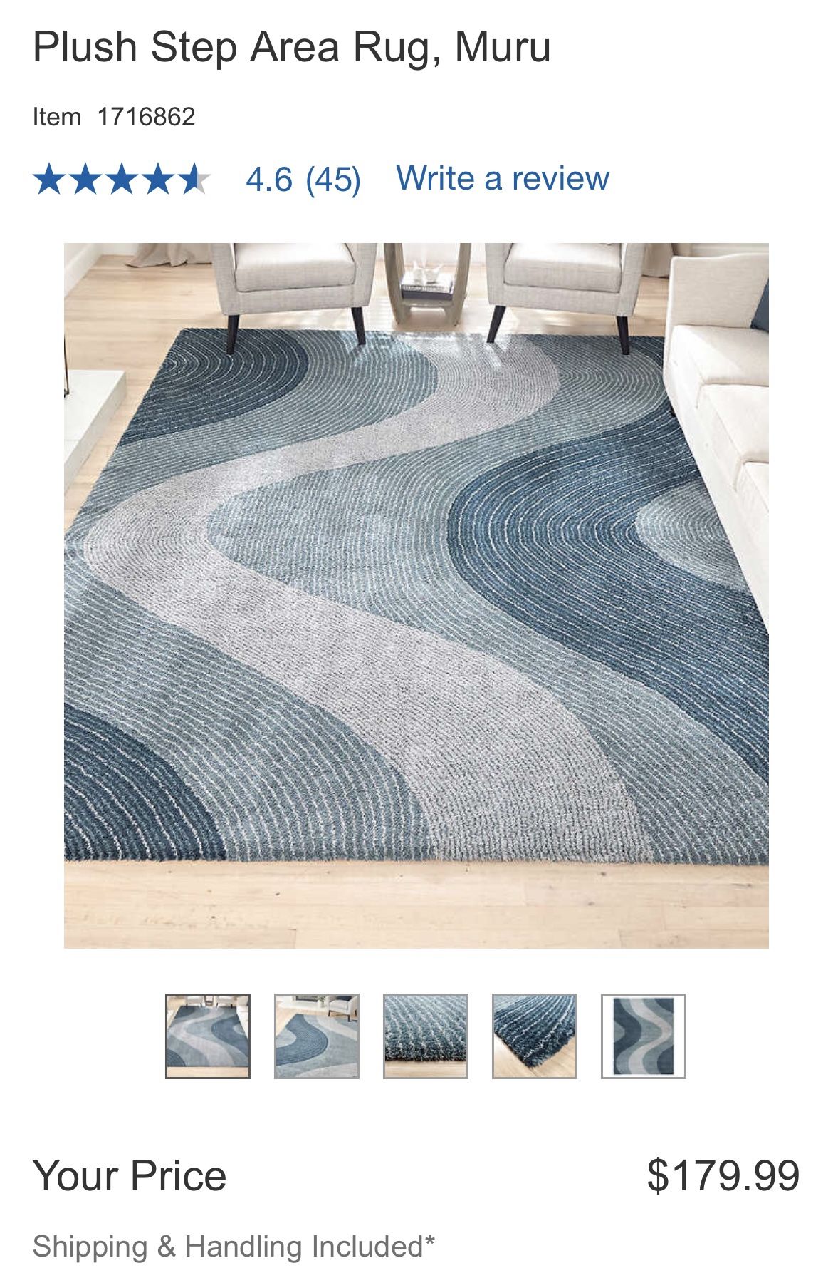 Rug 7x10 Brand New Costco $180 We’re Selling It For $60