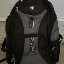 SwissGear 1900 Scansmart TSA 17-Inch Laptop Backpack, Gray/Black