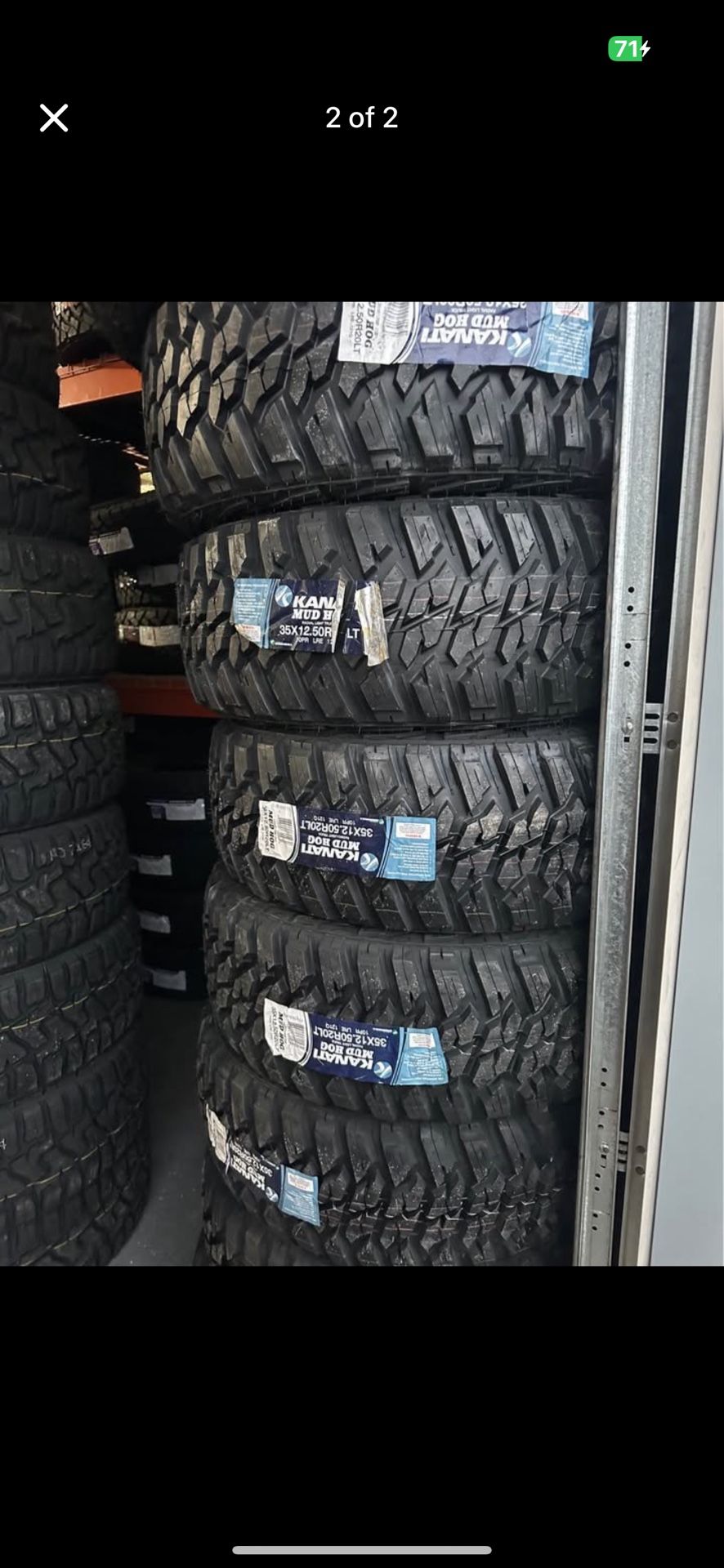 35x12.50R20LT Kanati Mud Hog M/T 10ply Tires