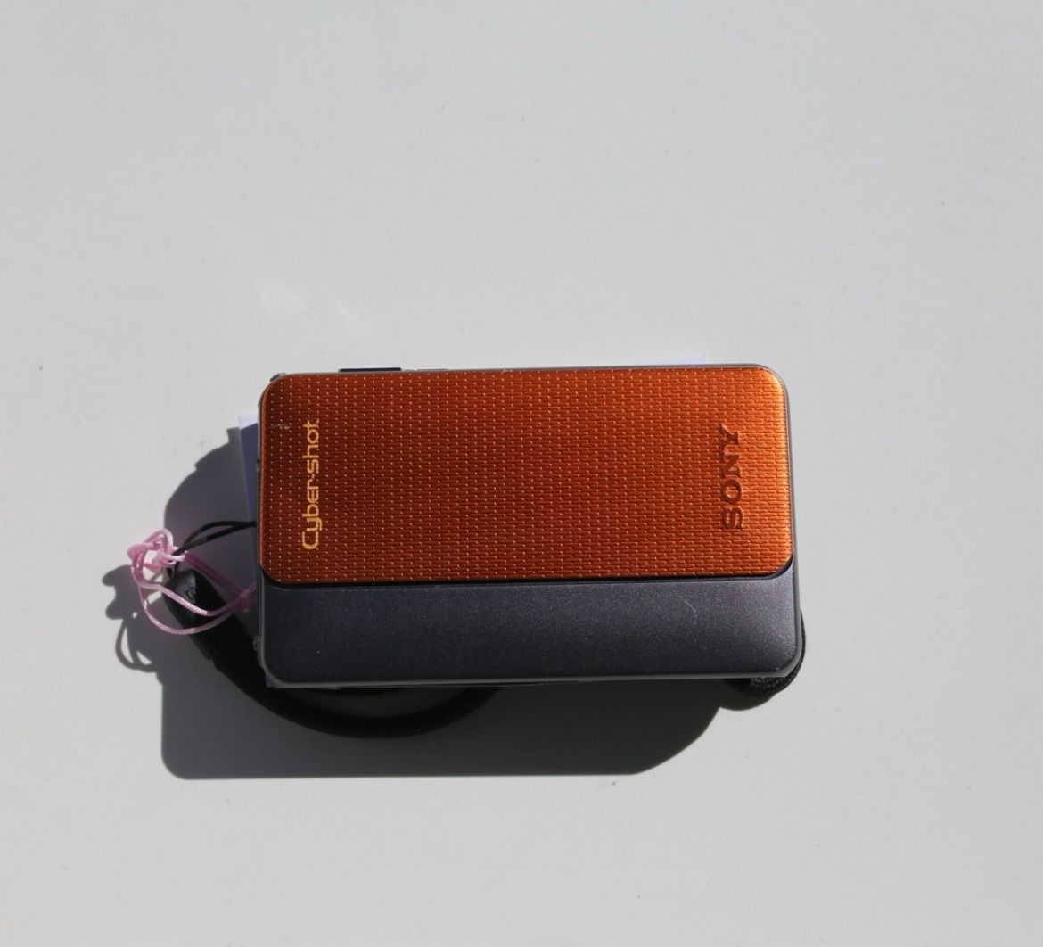 Orange/Black Sony Cybershot DSC-TX20 Waterproof Digital Camera | 16.2 MP