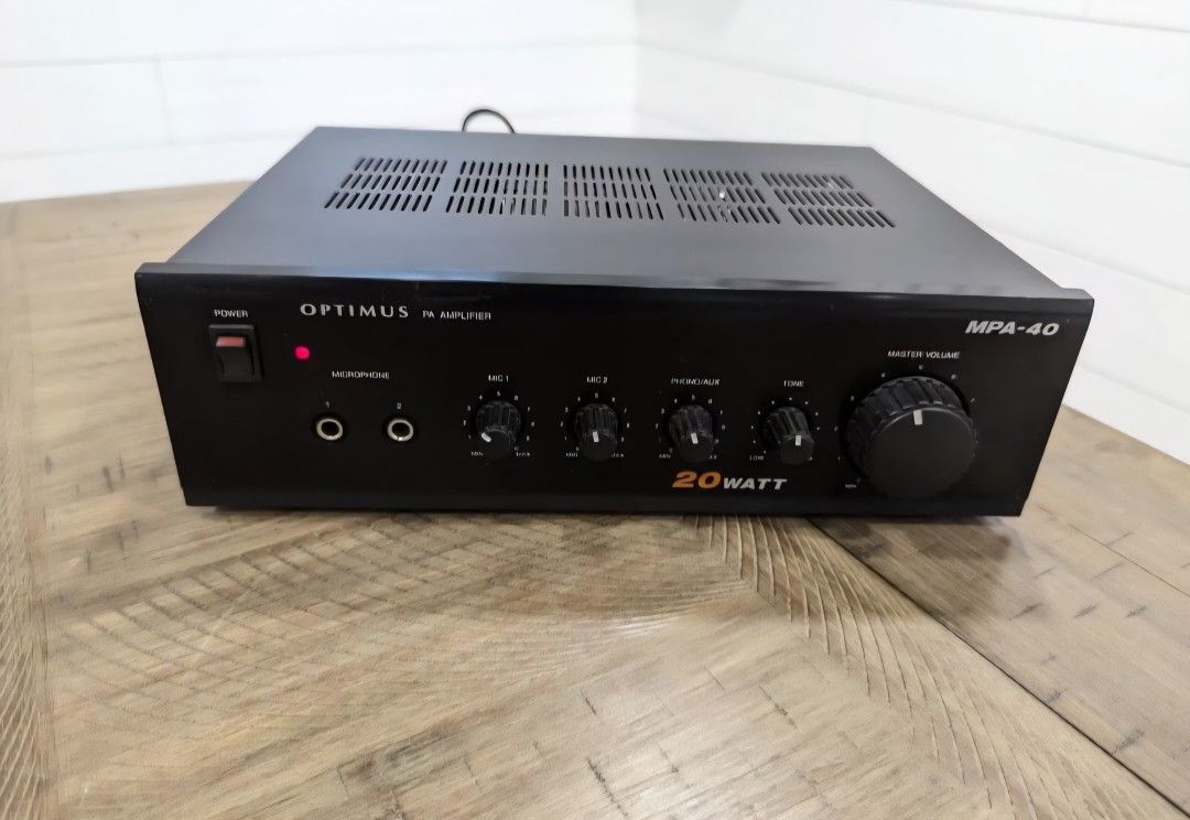 OPTIMUS PA AMPLIFIER MPA-40 20 WATT. Used. Fully Functional.