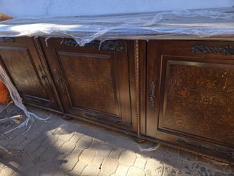 Big Beautiful Solid Wood Credenza