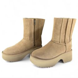 UGG Women’s Platform Classic Twin Seam New Heights Chestnut Brown Size 11 NWOB