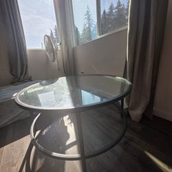 Round Glass Center/Coffee Table