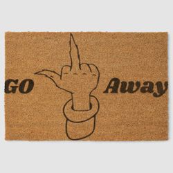 Go Away Door Mat ~ Funny Door Mats Outdoor ~ Door Mats Indoor Outdoor Funny