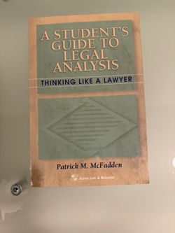 Aspen Law A Student’s Guide to Legal Analysis Textbook Paperback