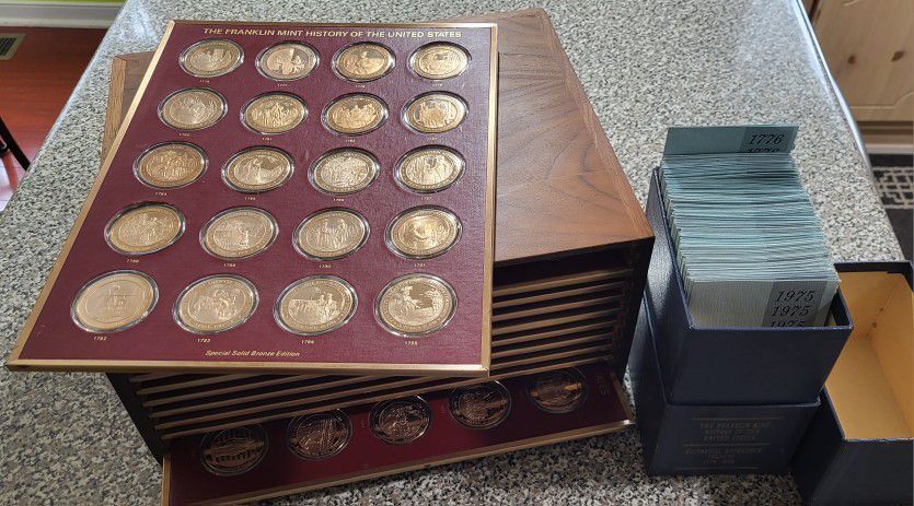 Franklin Mint: History of the United States. Complete Set of 200 Medals