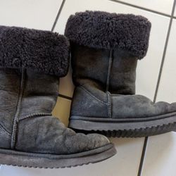 Sz 8 Womens Sheepskin Boots Wool Leather Suede Lamb Sheep Insulation Ugg Emu Keen Merrell Brown REI Shoes Skiing Snow Cold Weather Crocs Nordstrom 