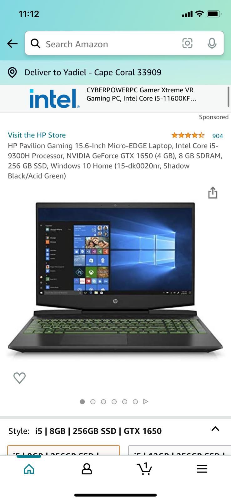 HP pavilion Gaming Laptop