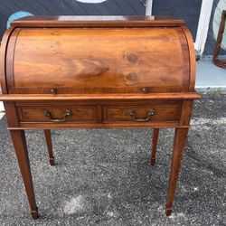vintage roll-top secretary desk,
