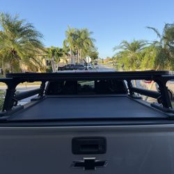 Truck Bed Retractable Cover And Rack