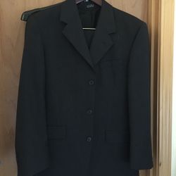 Andrew Fezza Men Size 37R Black Suits (Jackets And Pants Size 30.