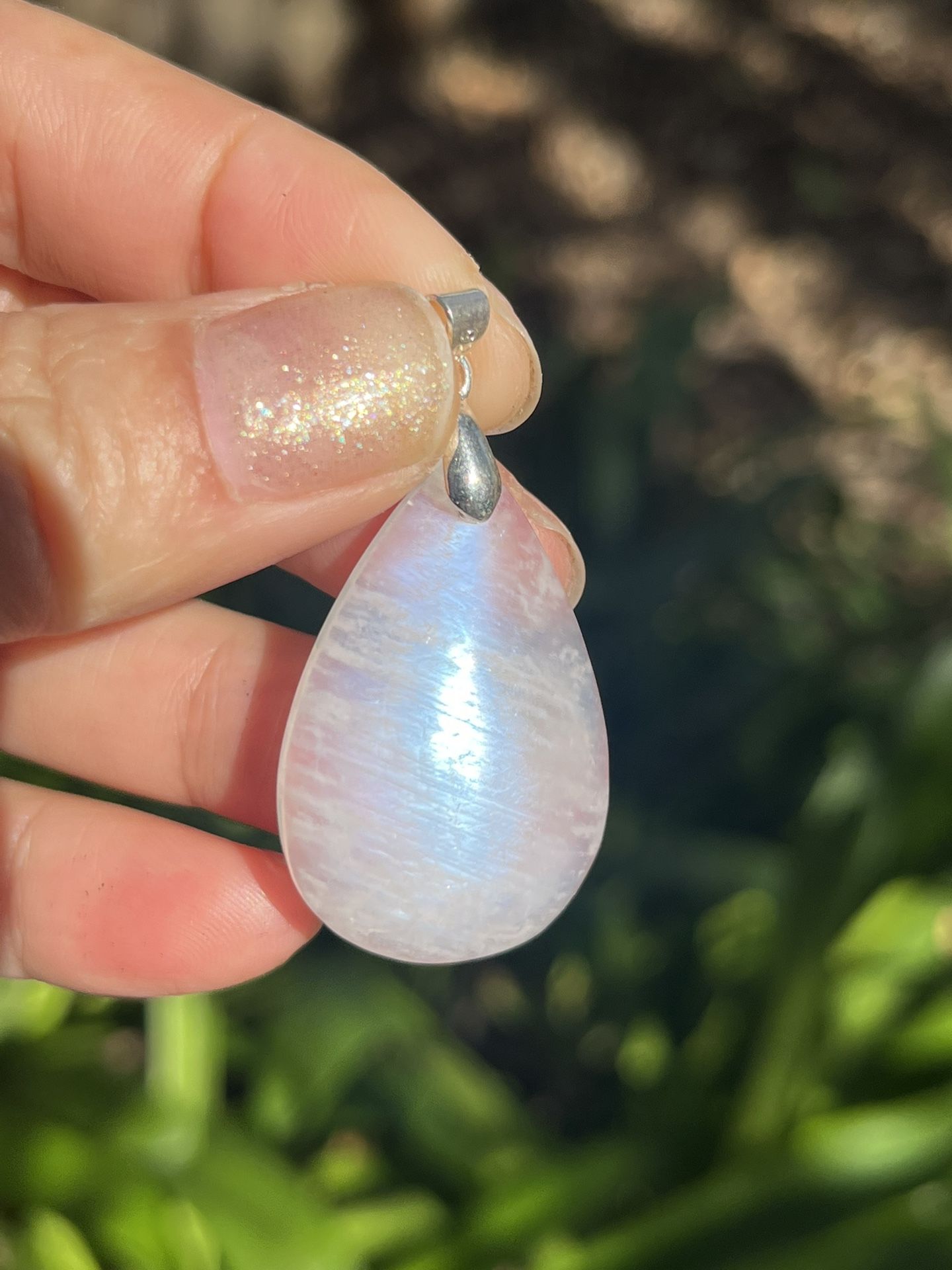 Sterling Silver Moonstone Pendant