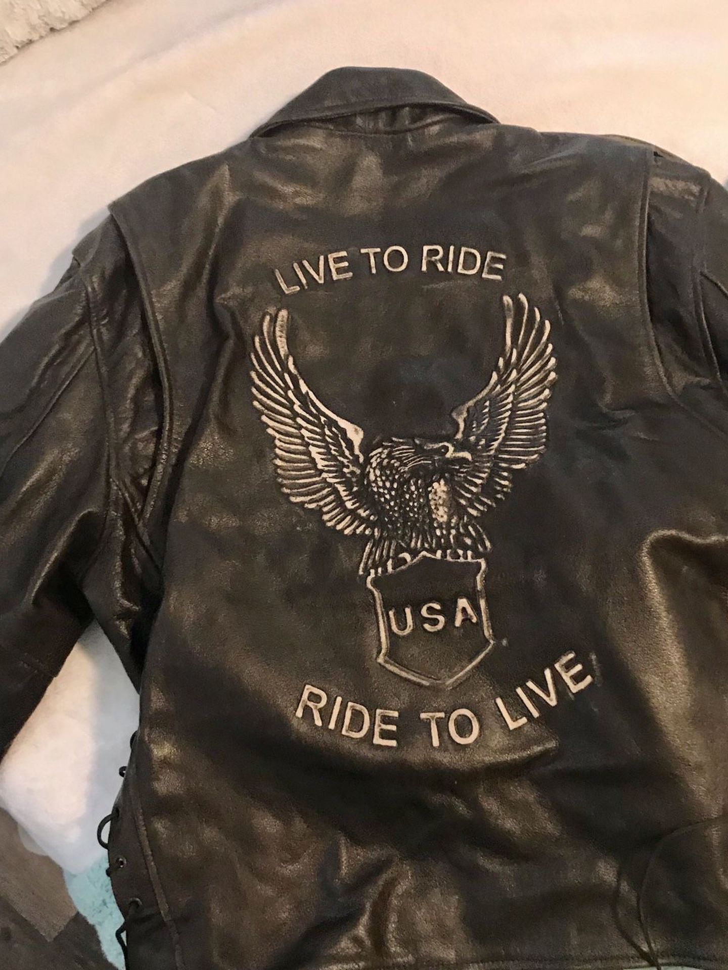 Brown authentic Leather Jacket. Size XL