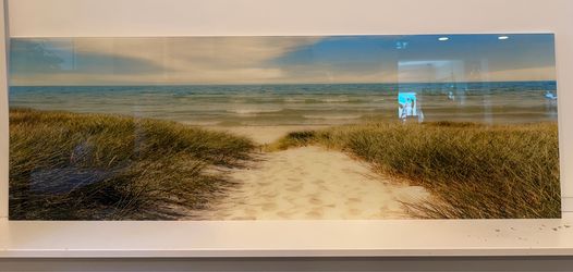 Panoramic beach path wall art