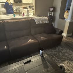 Sofa Sectional 3 Built In Recliners 