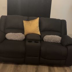 Reclining Couch and Loveseat
