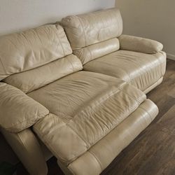 Recliner Leather Sofa - Half Reclining