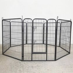 (Brand New) $95 Dog 8-Panel Playpen, Each Panel 40” Tall X 32” Wide Heavy Duty Pet Exercise Fence Crate Kennel Gate 