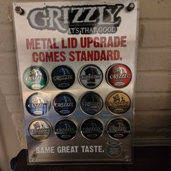 All metal grizzly sign