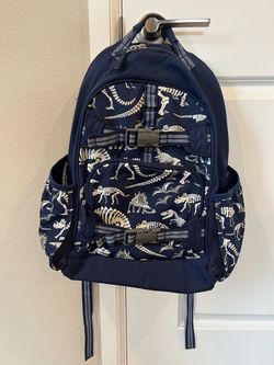 Mackenzie Navy Dino Bones Glow-in the-Dark Backpack. Size XL