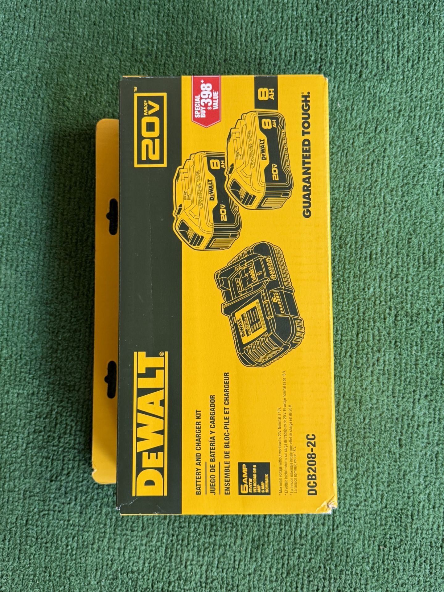 DEWALT 20-V 2-Pack Lithium-ion Battery and Charger (8 Ah)