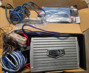 Boss Audio Systems AR1200.2 Car Amplifier with Wiring Kit and Fuse Holder
