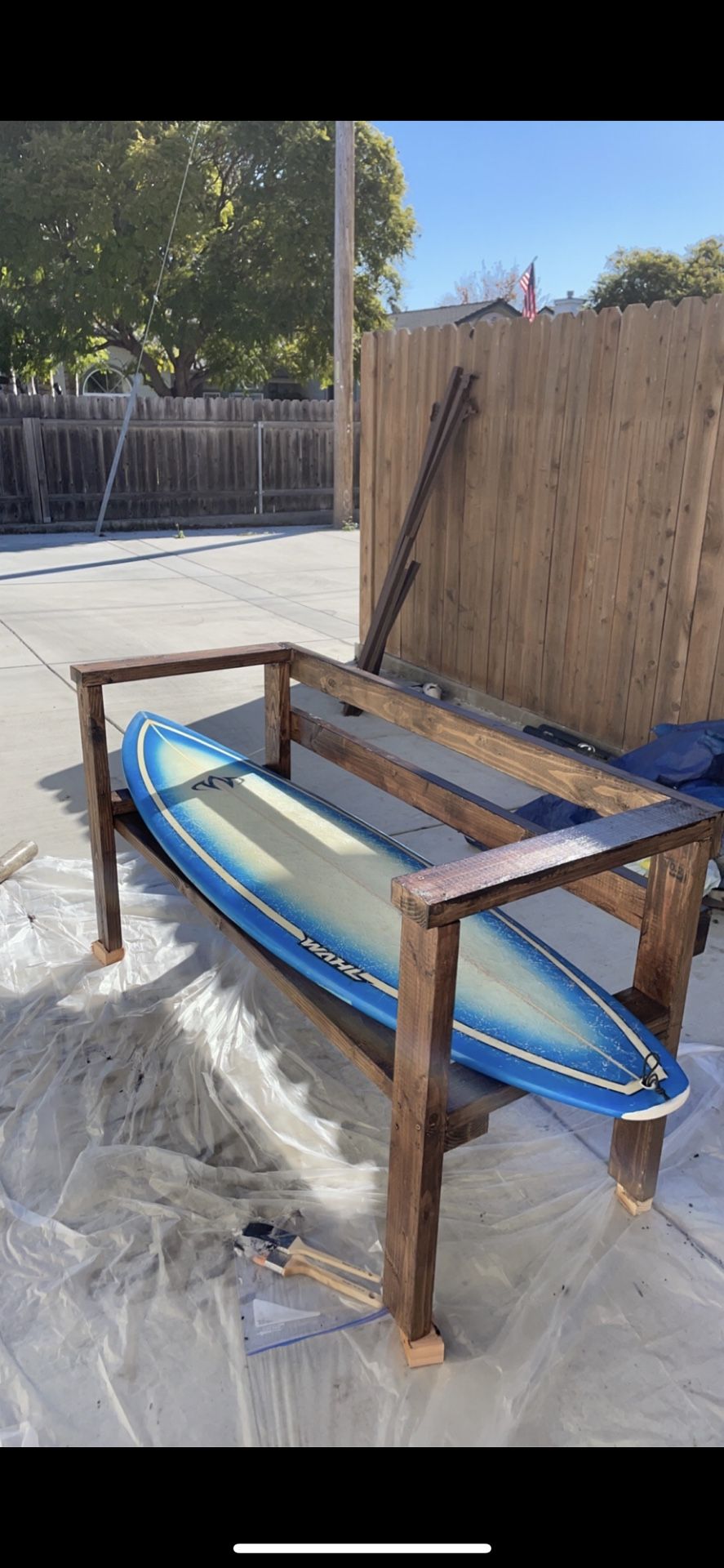 Surfboard Bench (board not included)