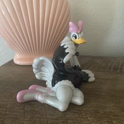 Vintage Disney Fantasia Ceramic Hand Painted Ostrich Ballerina Japan