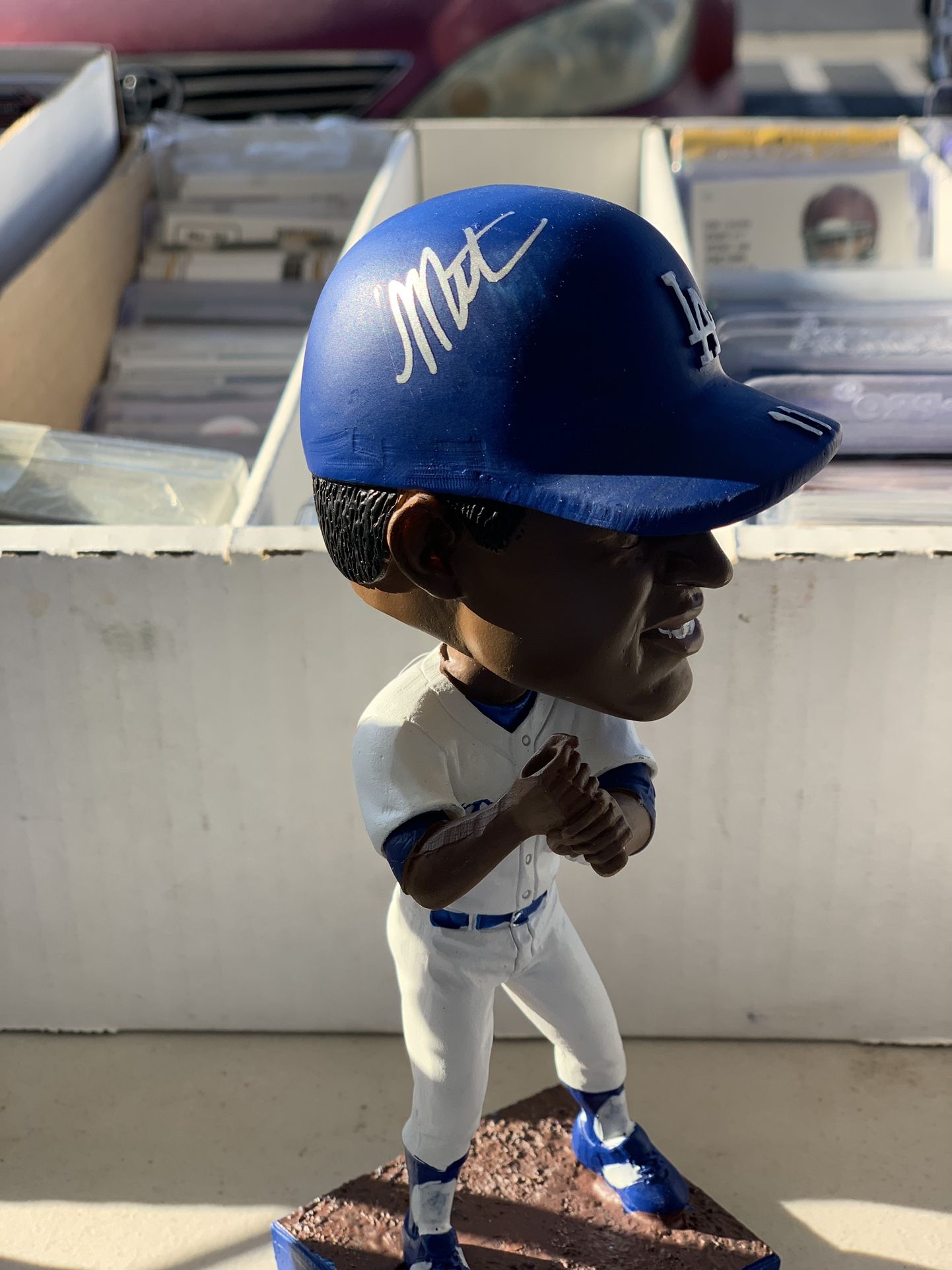 Dodgers ボブルヘッド 人形 記念グッズ　manny mota Manny Mota Autographed Bobblehead Dodgers Psa | Mercari Dodgers